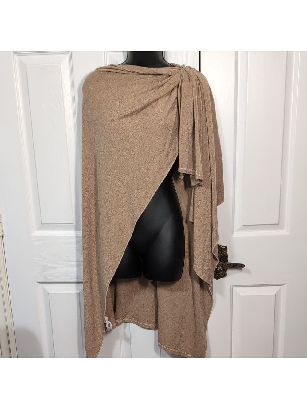 NEW Bella Amore Elegant Tan Wrap Shawl One Size